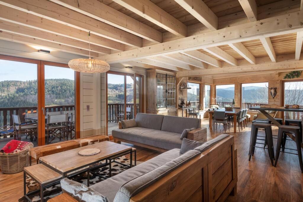 Luxueux Chalet Avec Vue Sur Les Pistes Et Le Hohneck Le Tholy Exterior foto
